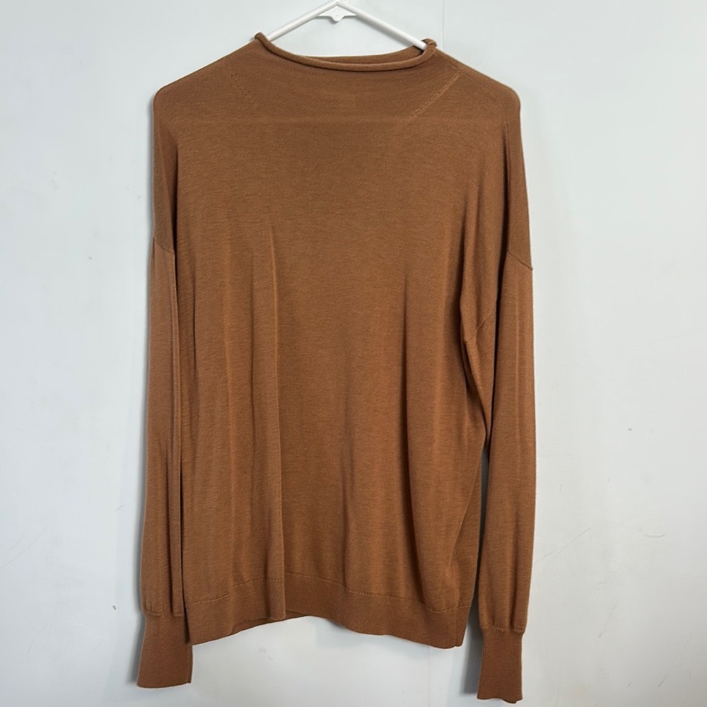 Treasure & Bond Women’s Cowl Neck Camel Sweater